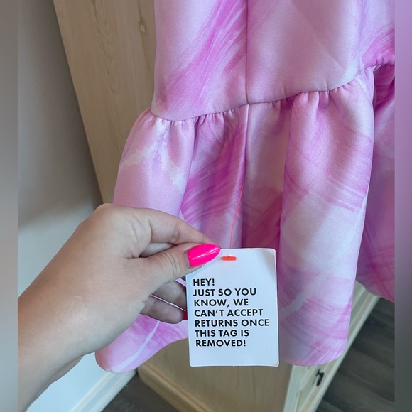 ASOS Design pink dress - Picture 3 of 4